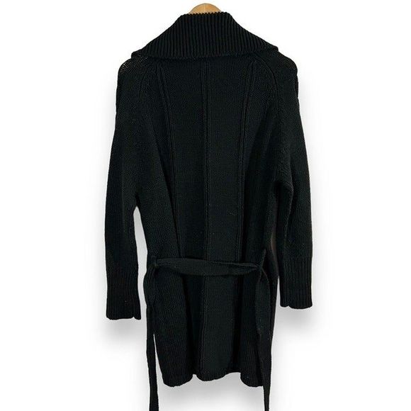 Vintage Y2k Faded Glory Duster Cardigan Cable Knit Sweater Womens Large - Picture 3 of 5